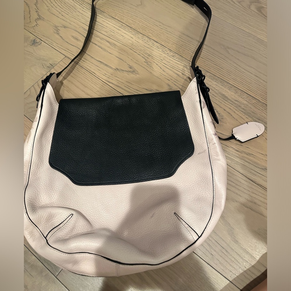 rag & bone Leather Two-Tone Crossbody Bag